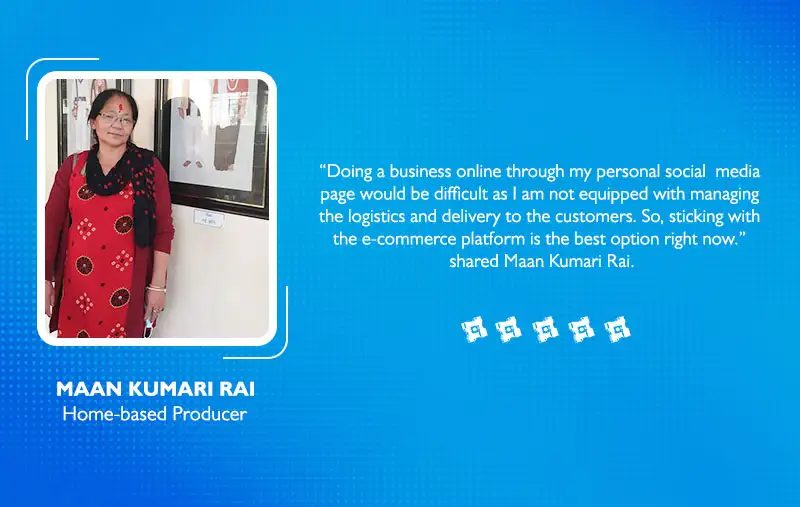 Ms. MANN KUMARI RAI, Home-based Producer - a member of SABAH Nepal